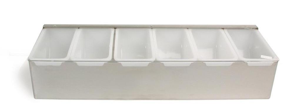 hot sale cheap price bar  kitchen 3-6 compartment stainless steel condiment holder serving caddy seasoning box