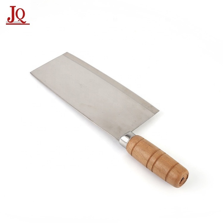 Heavy Duty Chinese Meat Cleaver Butcher Knife with Wooden Handle Bone Chopper Knife