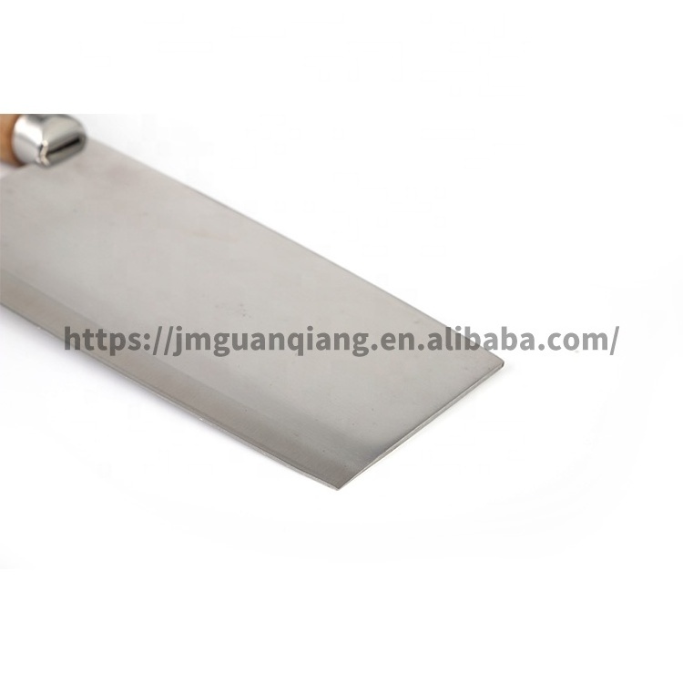 Heavy Duty Chinese Meat Cleaver Butcher Knife with Wooden Handle Bone Chopper Knife