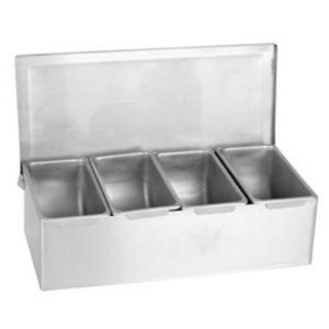 hot sale cheap price bar  kitchen 3-6 compartment stainless steel condiment holder serving caddy seasoning box