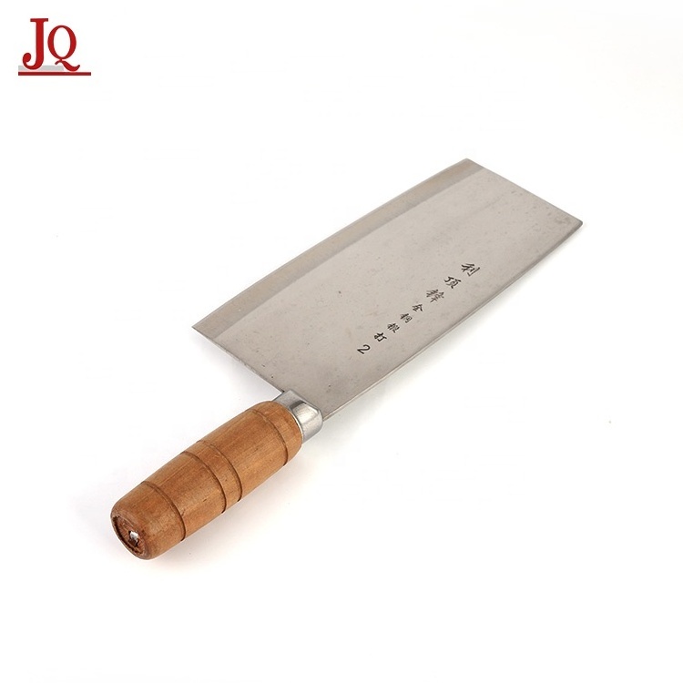 Heavy Duty Chinese Meat Cleaver Butcher Knife with Wooden Handle Bone Chopper Knife