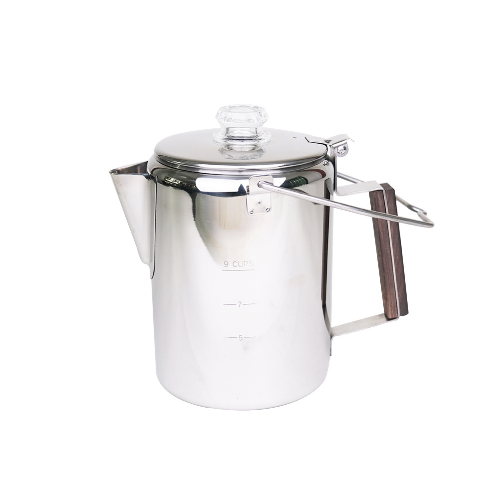 Camping Percolator Coffee Pot Coffee Maker for Campfire or Stove Top Coffee Making