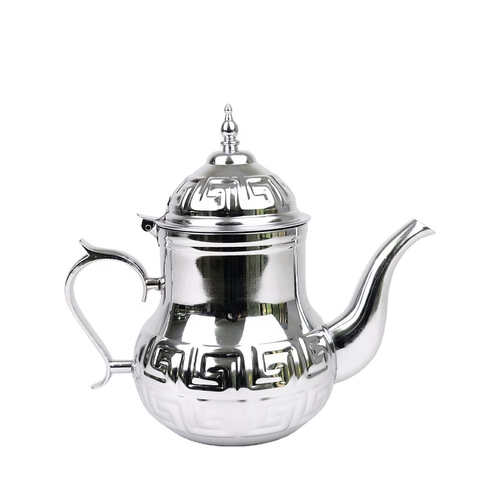 Dallah Arabic Turkish Stainless Steel Chrome Antique Morocco Induction Coffee Teapot