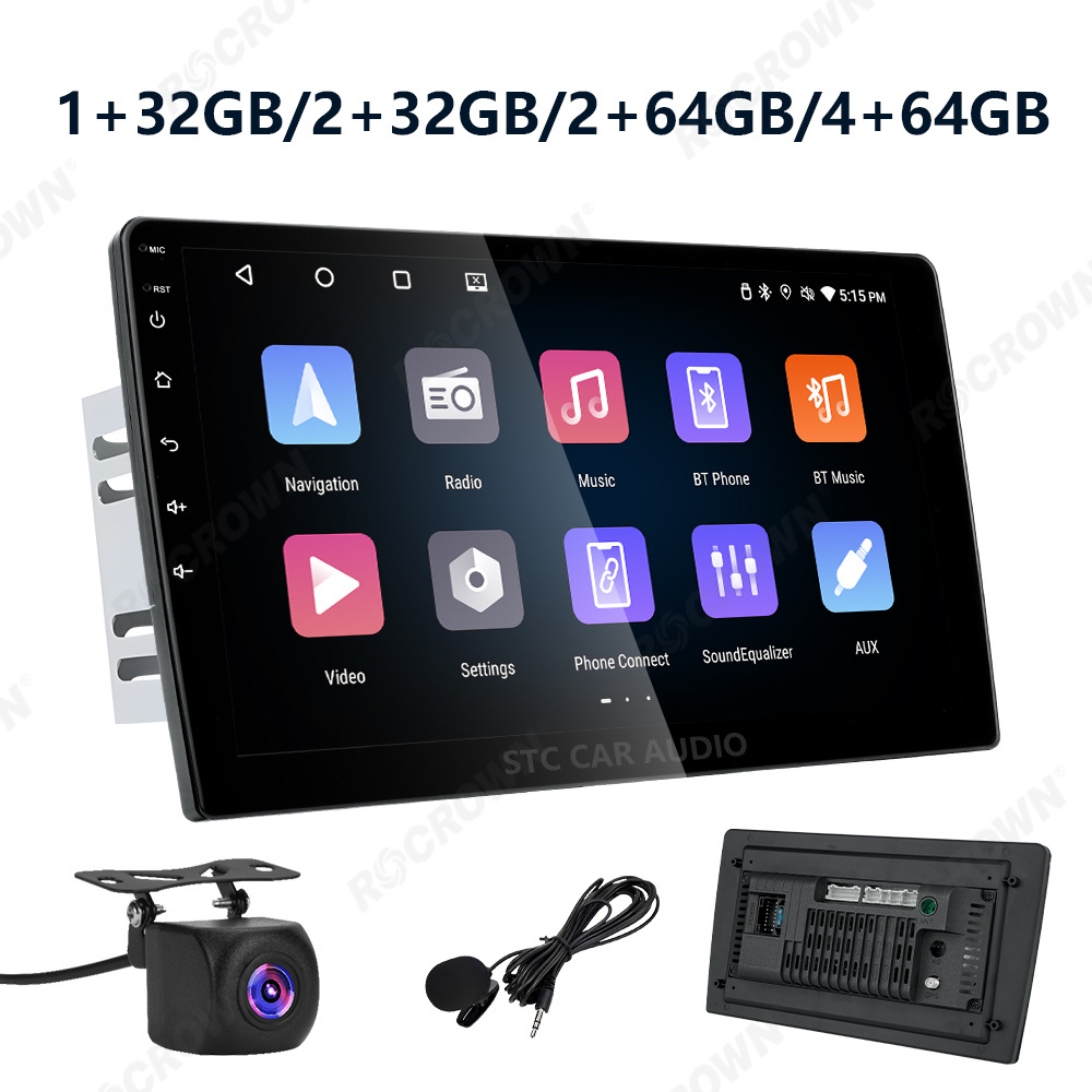 Android 1 Din Car Stereo Navigator Model with 64GB ROM Double Din Car DVD Player and Video Autoradio