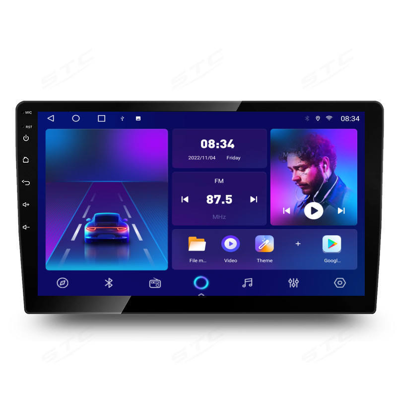 Android 11 dvd auto 10 inch OLED touch screen radio IPS+2.5D car audio GPS Navigation Online Theme 48 Band EQ Network 4G player