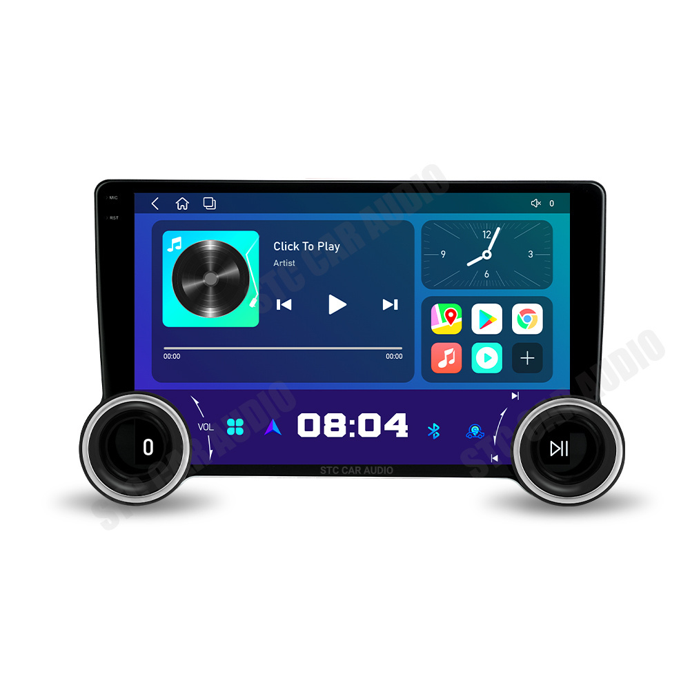 Android 12 Car Player with Duel Knobs 2 Din Touch Screen USB BT WIFI Mirror Link 4/64gb/128gb  GPS Navigator MP5 Car Radio