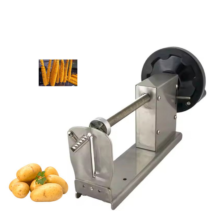 Commercial stainless steel fast potato slicer, tornado potato stick slicer, spiral potato slicer, potato chip tower machine