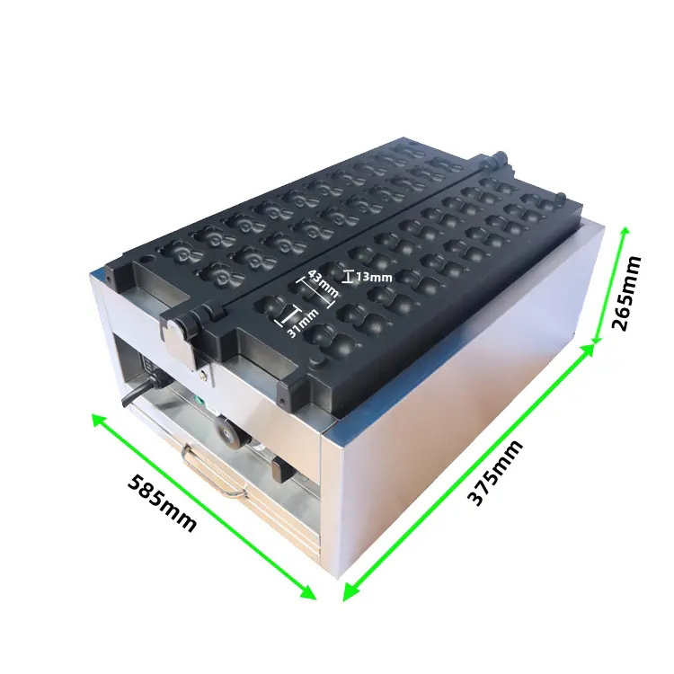 Bear waffle maker for commercial products in the shape of animals Adjustable power customized non-stick bear shaped waffle maker