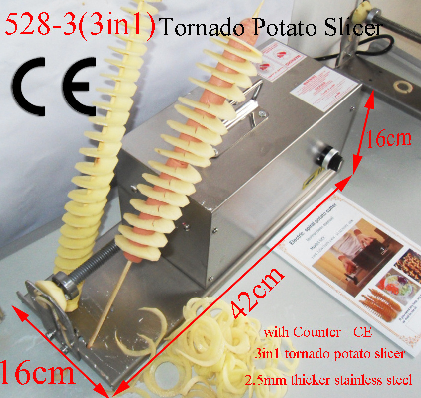 Cheap Factory Price Stainless Steel Horizontal Potato Cutter Manual Electric Curly Potato French Fry Cutter