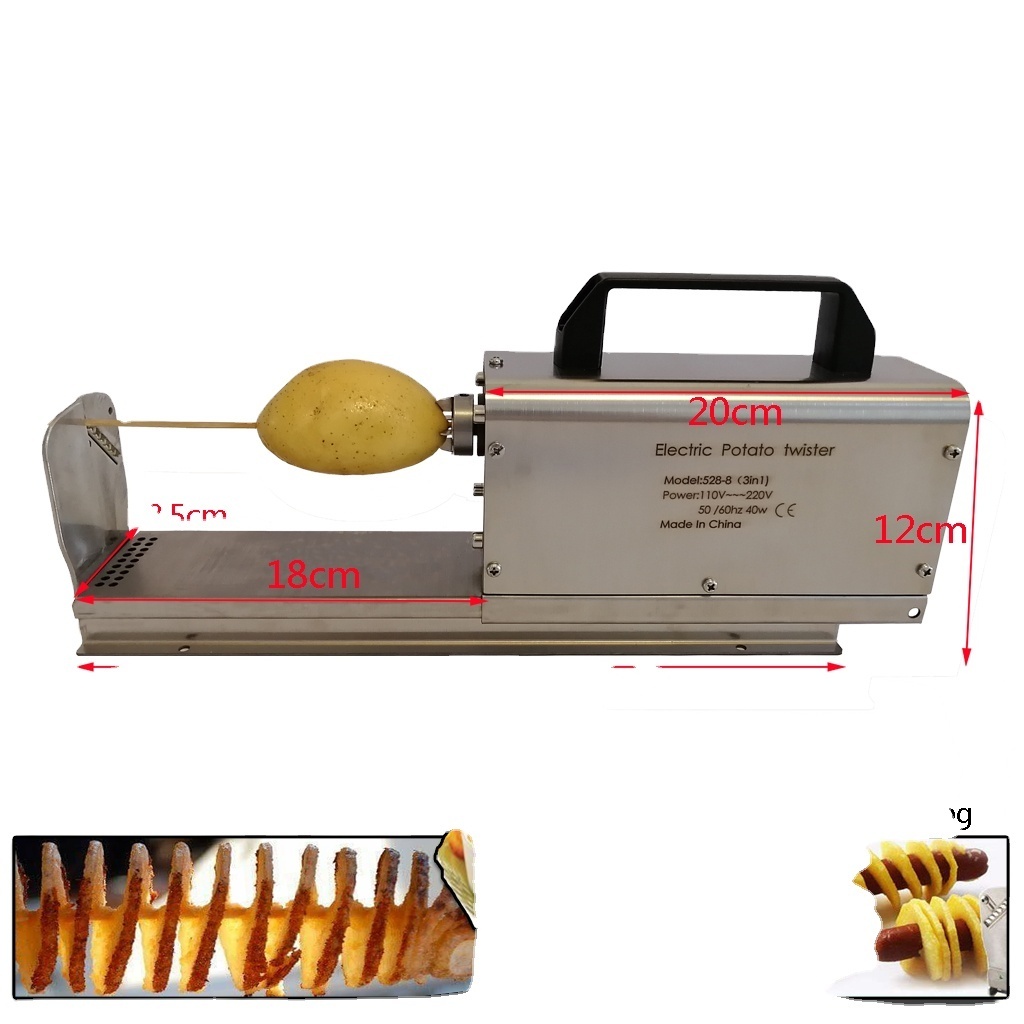 Cheap Factory Price Stainless Steel Horizontal Potato Cutter Manual Electric Curly Potato French Fry Cutter