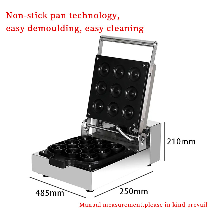 220V Waffle Oven Snack Equipment Used Doughnut Machine for Restaurants Food Shops and Hotels Easy to Operate