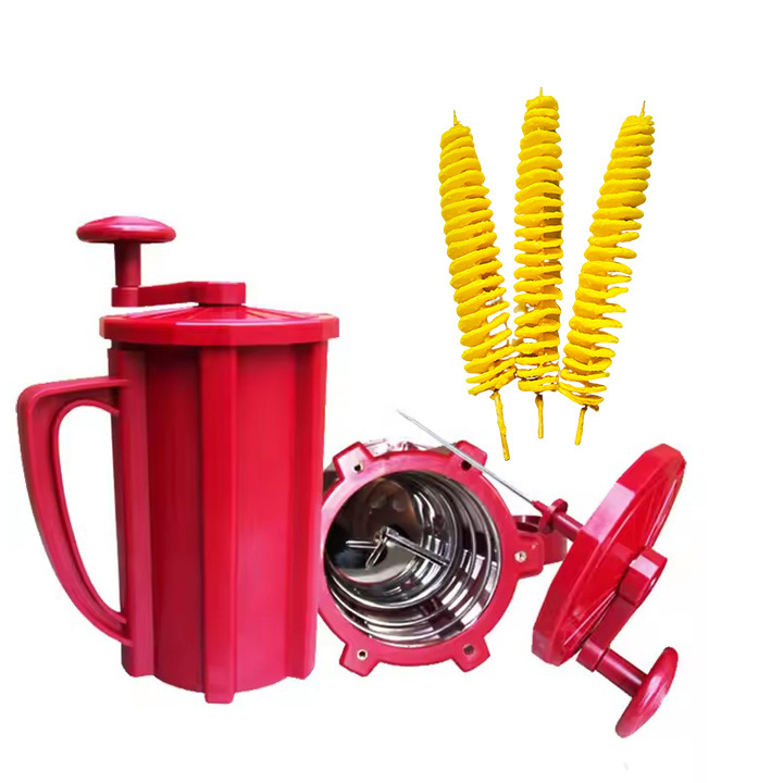 Customized Commercial Home Manual Curly Fries Twister Hotdog Spiral Tornado Potato Cutter Potato Fries Cutting Machine