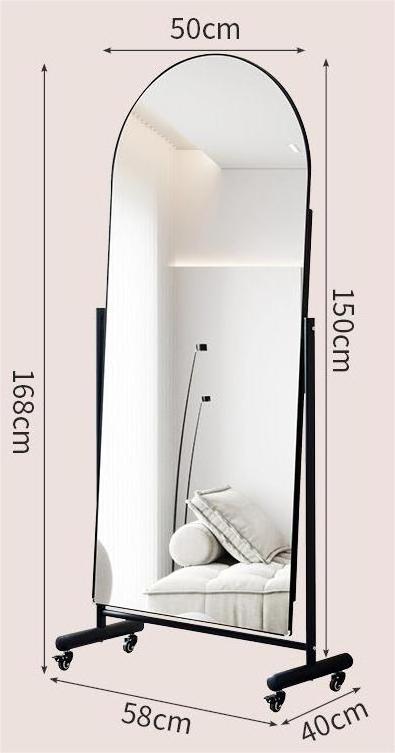 Full body mirror for dressing floor to ceiling mirror for home slimming  varrious dimensional fitting mirror