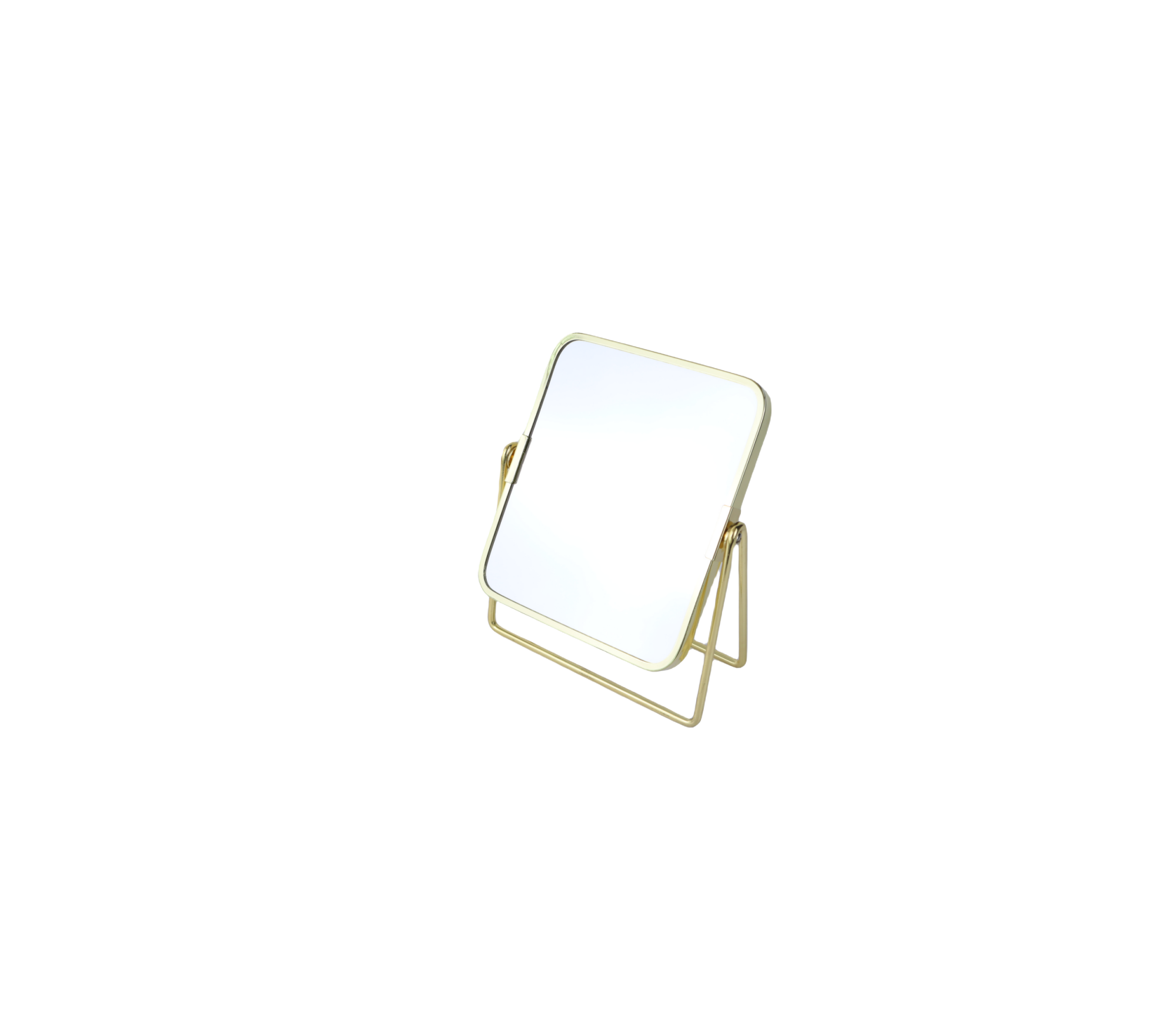 6 inch gold square table  makeup dual-side swing bedroom decoration mirror