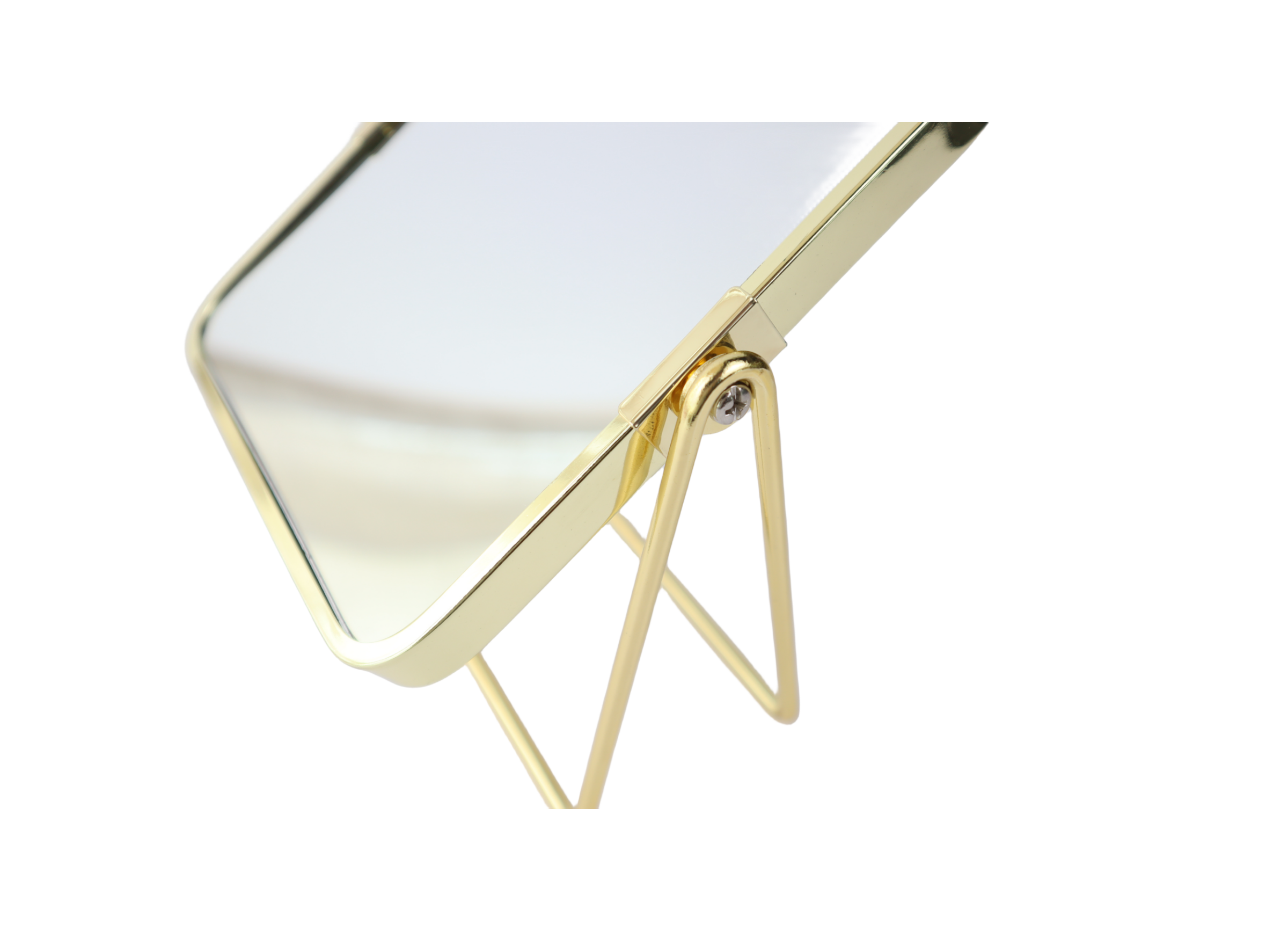 6 inch gold square table  makeup dual-side swing bedroom decoration mirror