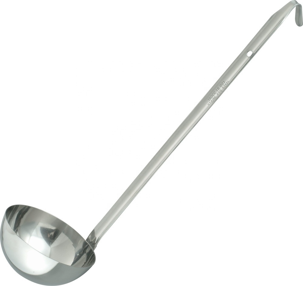 Stainless Steel Kitchen Utensils Long Handle Cooking &Soup Ladle  Family Server Wok Ladle