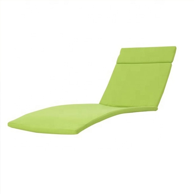 Light Green All Season Outdoor replacement Sunbed Cushion For Resort Place