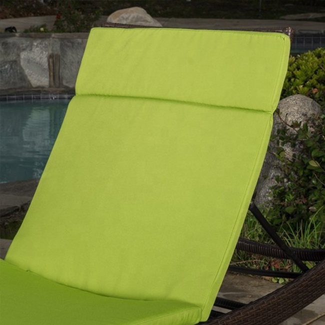 Light Green All Season Outdoor replacement Sunbed Cushion For Resort Place