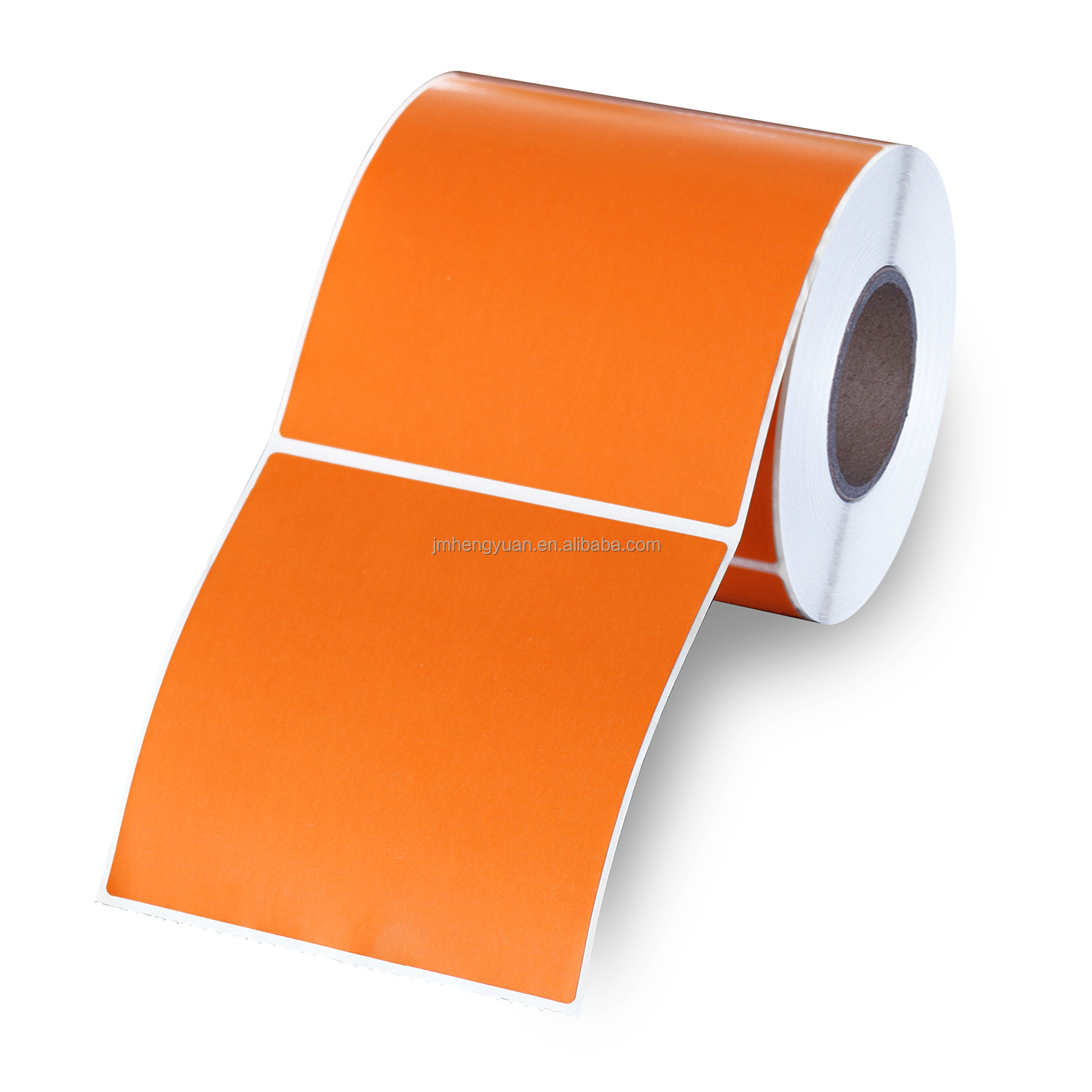 4x4 size 100x100mm Semi Gloss Paper Colored Adhesive Label Thermal Transfer Shipping Label