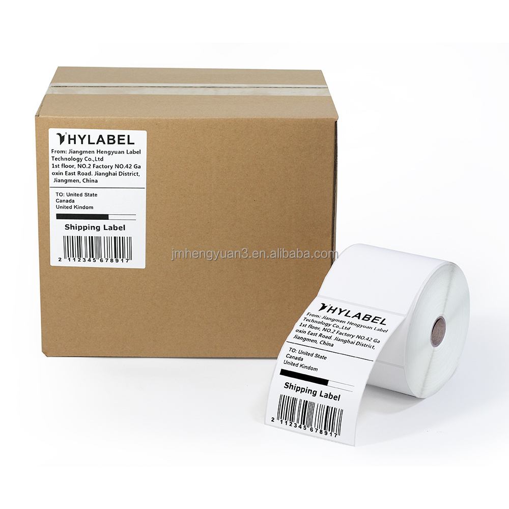 4x6 inch Waybill Adhesive Thermal Transfer Label Paper Roll 102mm x 152mm Sticker 102x152 Shipping Packaging Label