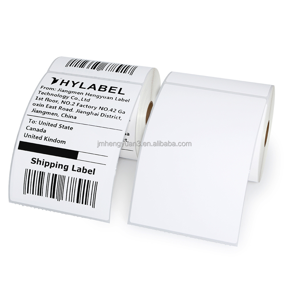 4x6 inch Waybill Adhesive Thermal Transfer Label Paper Roll 102mm x 152mm Sticker 102x152 Shipping Packaging Label