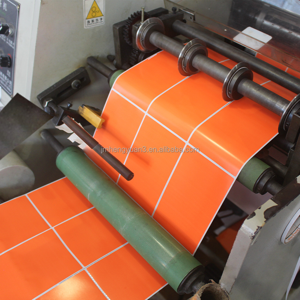 Custom Orange Color Printed Label Thermal Transfer Waybill Adhesive Label Sticker 4x6 inch Shipping Color Label