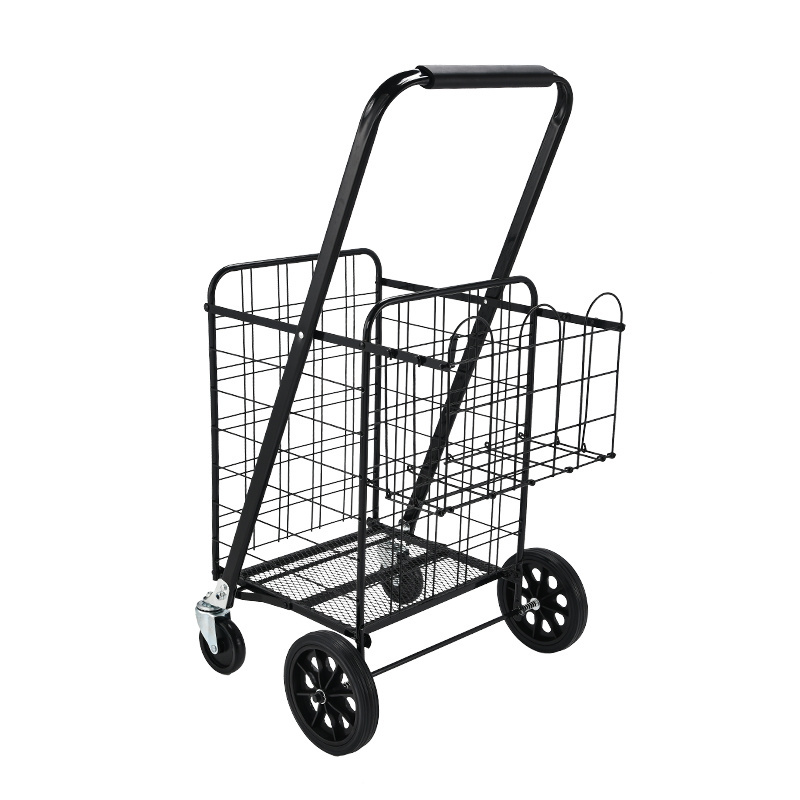 Amazon Hot Sellingtop Quality Manufacture Mini Supermarket Cart Grocery Trolley Cart Shopping Trolley For Elderly