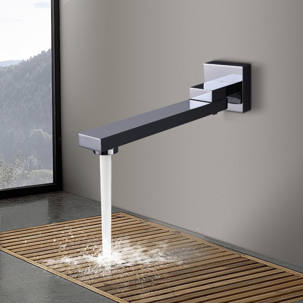 180 Degrees Supports Rotation Wall Mount Brass Faucet Tap Under The Spout