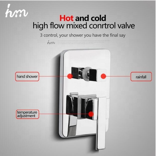 good quality bathroom hot cold 2 way shower diverter valve