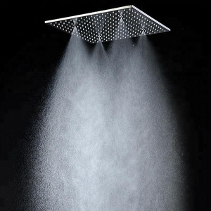 Luxury Bathroom Ceiling Showehead rainfall shower panel / square shower / mixing valve