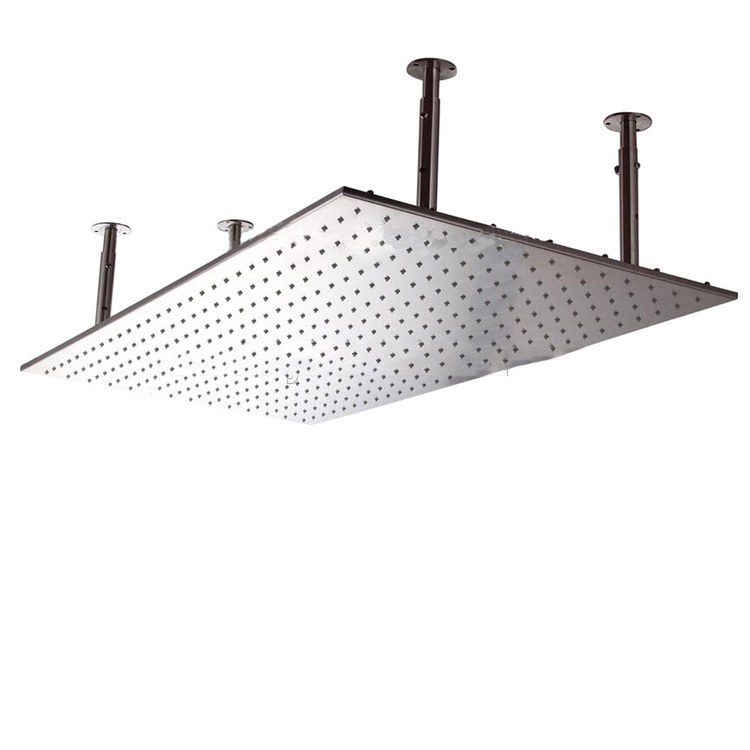 Made In China Bathroom Fittings 50*100cm Ceiling Rain Shower Head With LED Light