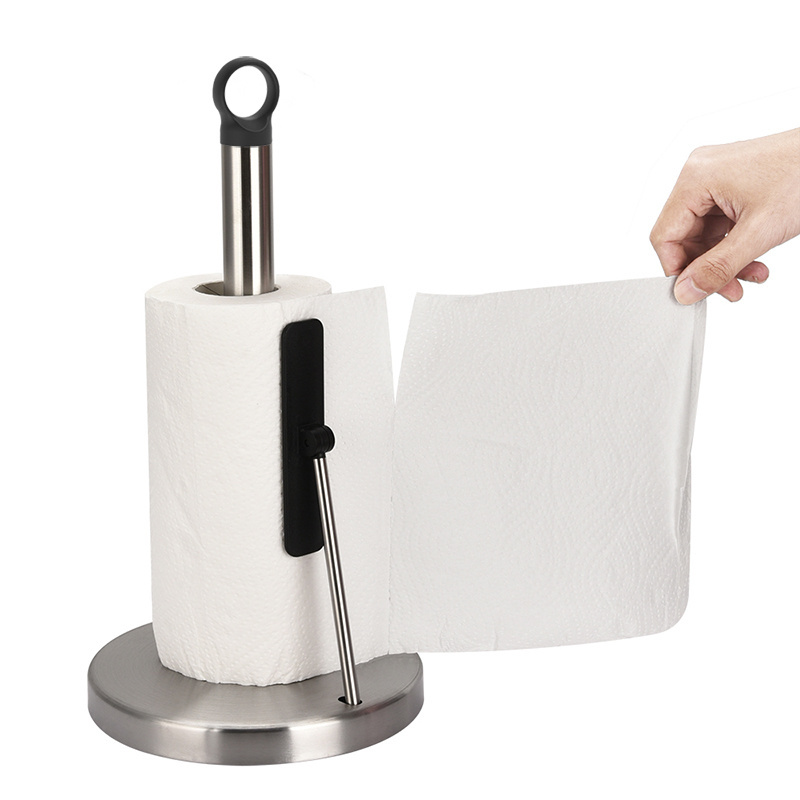 Free Standing Kitchen stainless steel paper towel roll holder