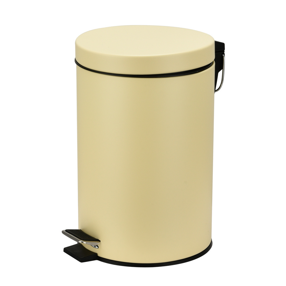 5L Flat lid household trash bin stainless steel trash can