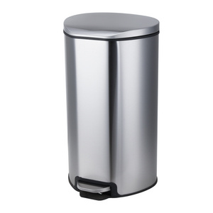 13 gallon stainless steel kitchen trash can with soft closing