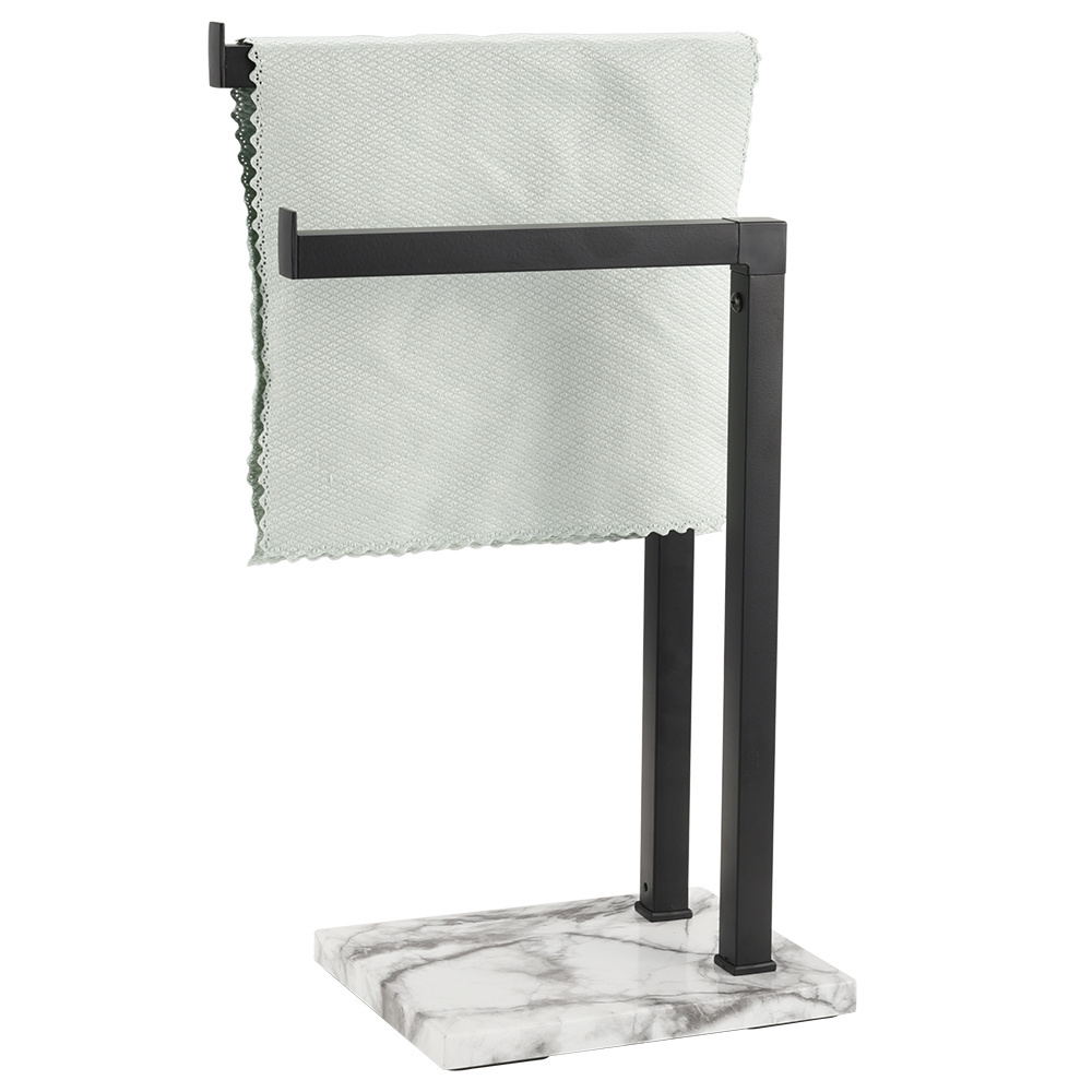 Marble base Table top hand towel holder stand  bathroom kitchen towel racks