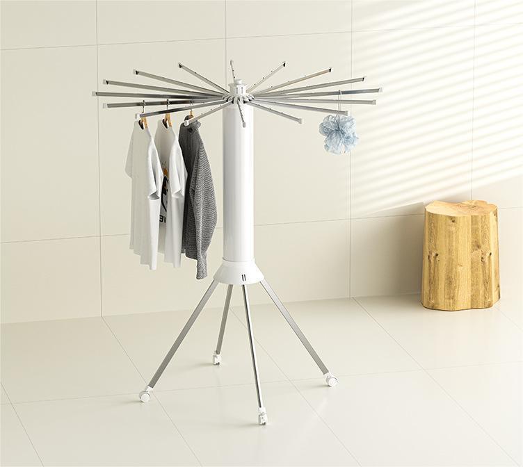 Outdoor Balcony  Multifunctional Portable Drying Rack Corner Retractable Rotating Multi-head Octopus Clothes Drying Rack