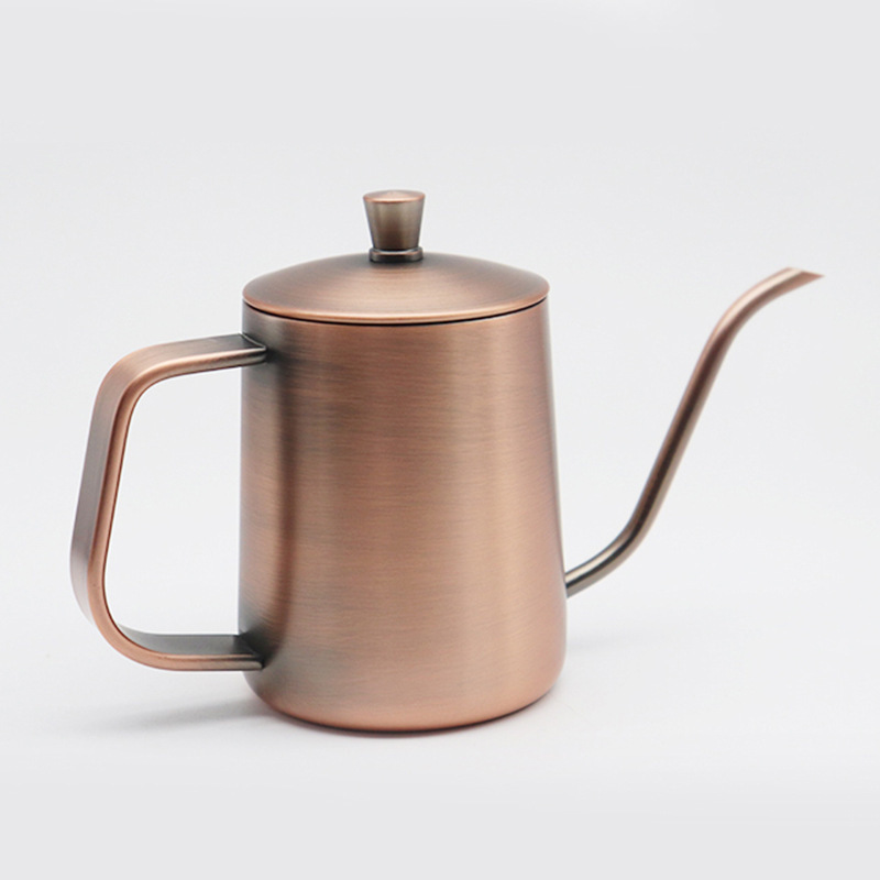 Hanging Ear Hand Blunt Long Narrow Drip Long Mouth Pour Over Kettle Gooseneck Spout Coffee Tea Pots  With Lid Coffee Kettle