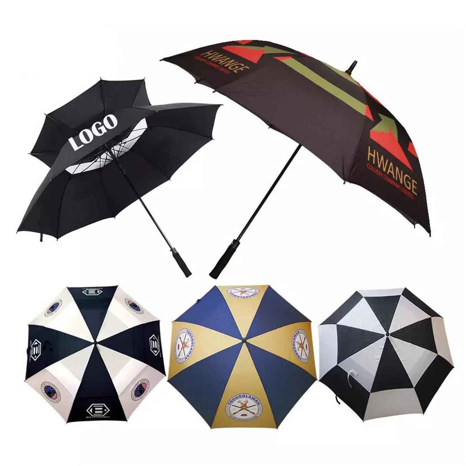 Hotel Golf Umbrella Windproof Large Auto Open 30