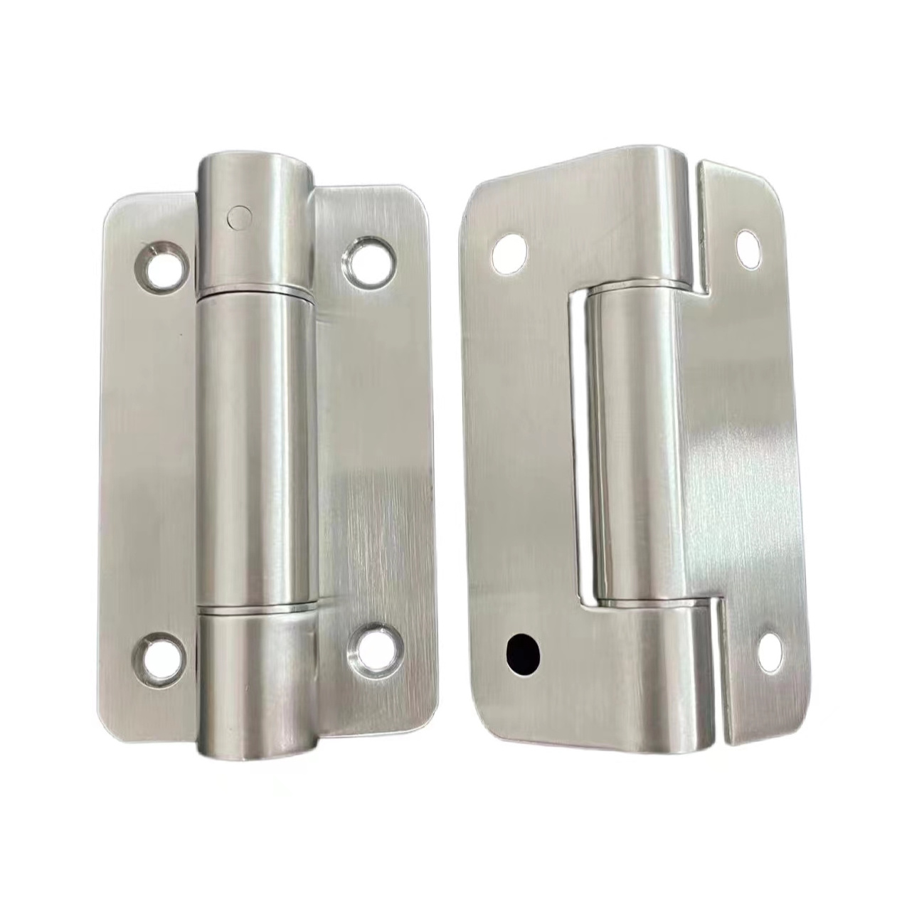 Hardware Accessory Stainless Steel Round Corner Spring Wooden Door Hinge Flush Hinge