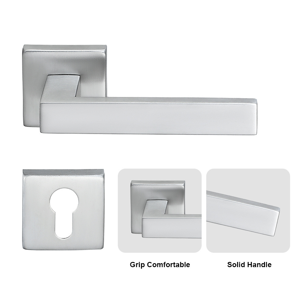 Factory Price Best Quality Stainless Steel Window Lever Front Doors Handle Lock Wooden Door Handles