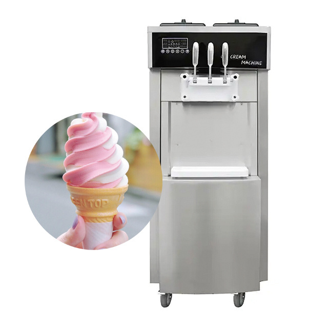 Hot Selling Commercial Bench Top 3 Flavor Frozen Yogurt Machine Ice Cream Making Machine for Sale