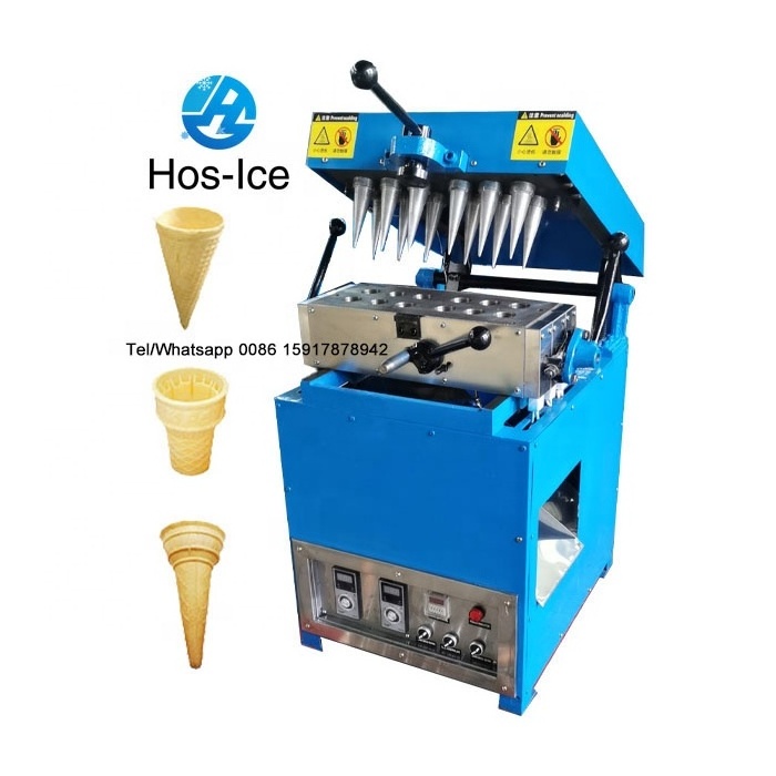 Electric Ice Cream Cone Maker Automatic Waffle Cup And Cone Filling Making Machine With Ce Certification