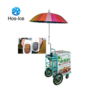 mobile mini street ice cream food stall cart for thailand ice creaom push cart ice cream truck fully equipped