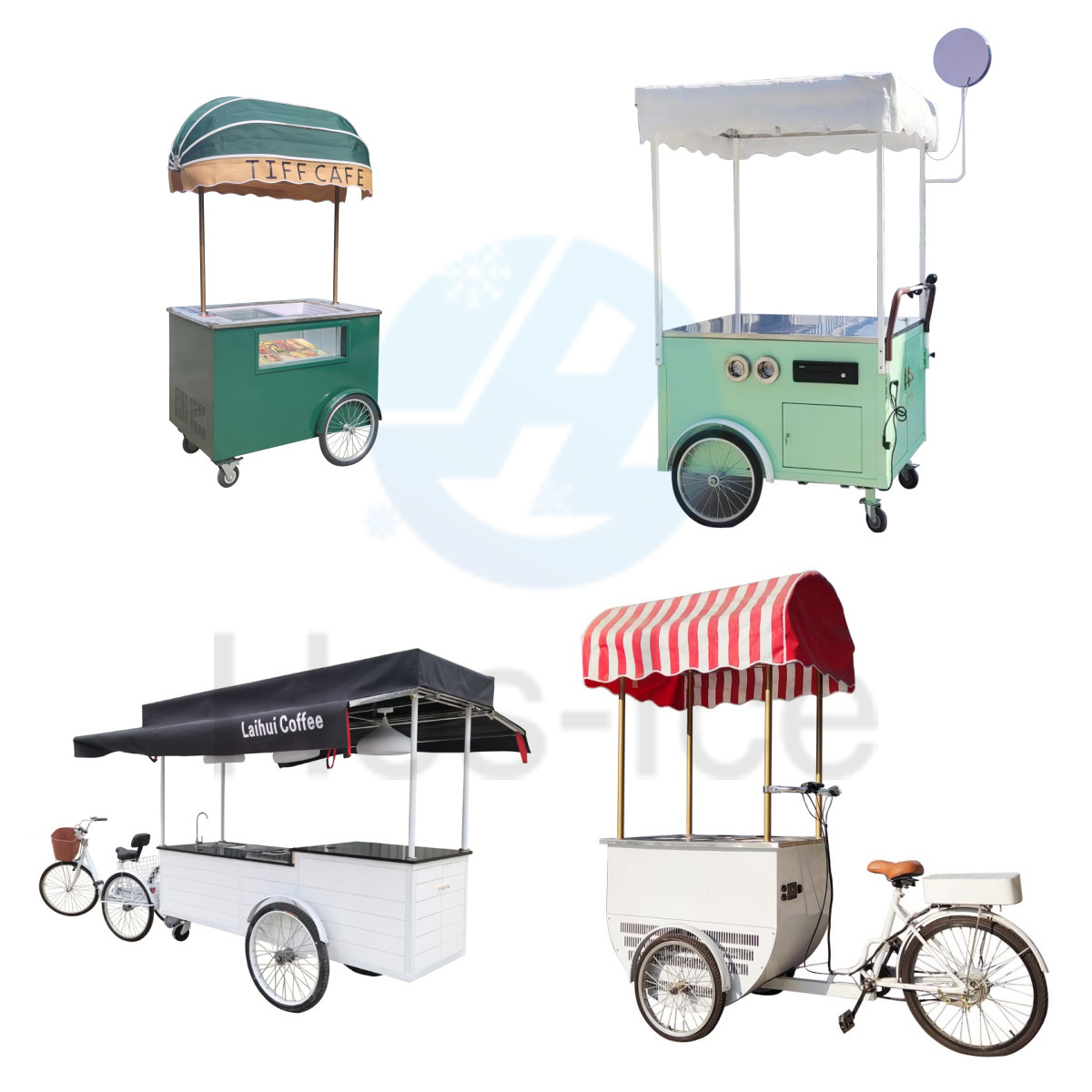 customize round fast food truck ice cream cart mobile fast food carts and food trailers for sale