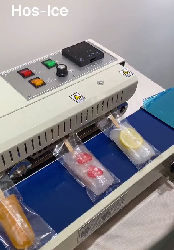 easy to operate small auto sealer  sealing machine for plastic bag popsicle snack food sealing machine semi automatic