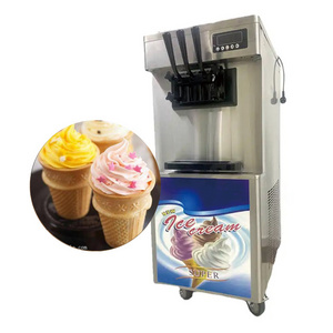 2024 Hot Sale Ice Cream freezer Machine 3-flavor Yogurt Maker 18L/H LCD Display new soft ice cream machine