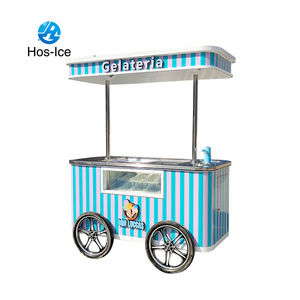 Summer Popular Street Application Gelato Cart Italian Ice Cream Cart With Europe standard mexican ice cream cart