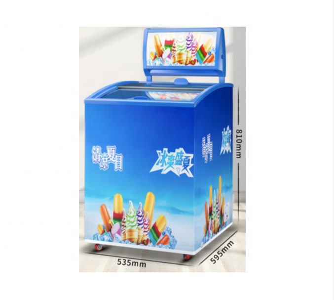 popsicle/gelato ice cream machine mini display freezer  food display cabinet  popsicle display ice cream shop for sale