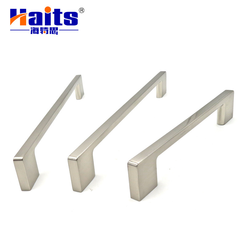 Satin Nickel Cabinet Pull Handle Zinc Alloy Handle For Furniture Bathroom Cabinet Handle