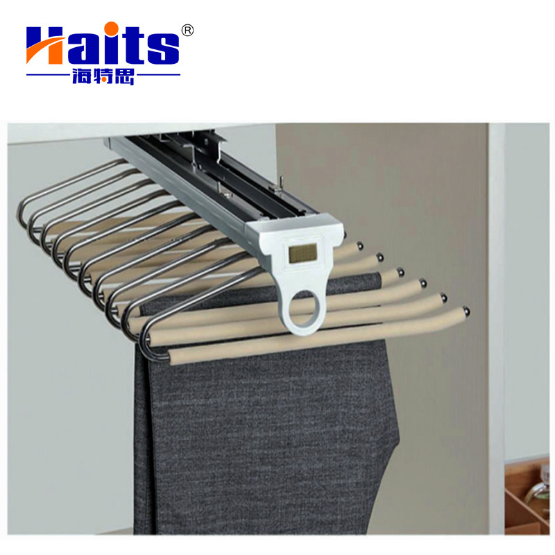 Top Mounted V-shaped Multi-Function Closet Hardware Pull-out Trousers Rack